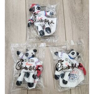 Chick-fil-A Bowl Plush Cows New Sealed ACC vs SEC Football Promo 2 2006 & 1 2012